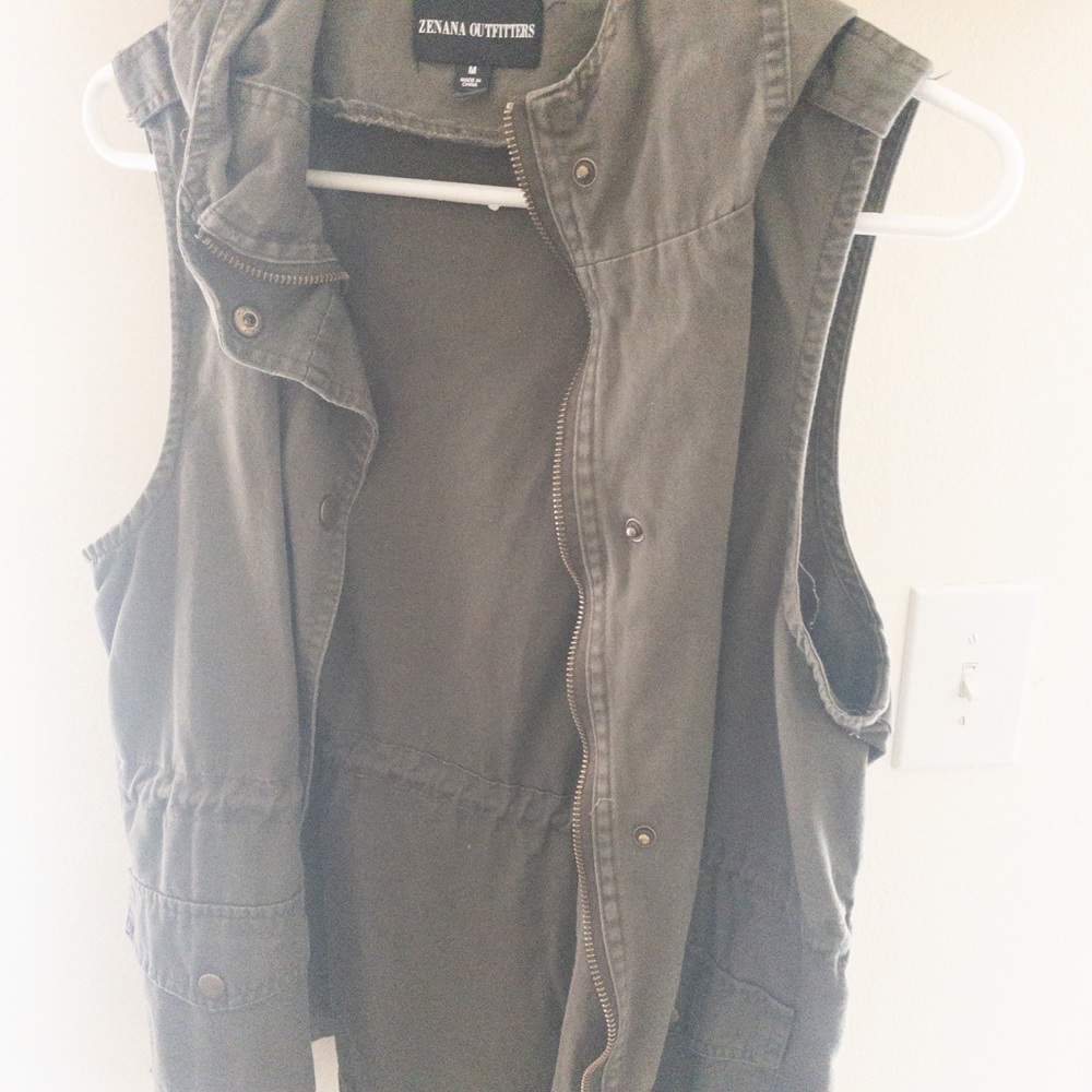Olive Green Vest